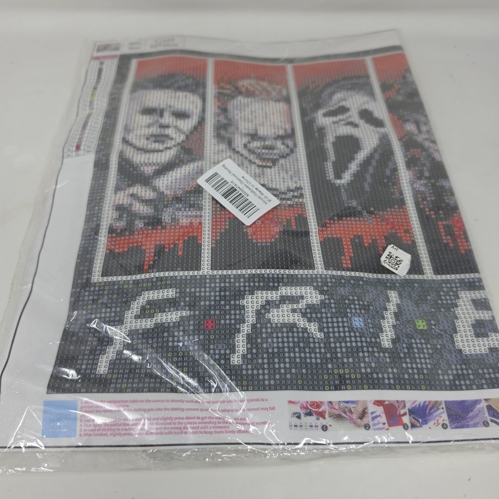 5d Diamond Painting Finished Horror Friends. Q